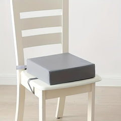 Waterproof Gray Booster Seat with Adjustable Safety Straps