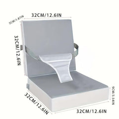 Waterproof Gray Booster Seat with Adjustable Safety Straps