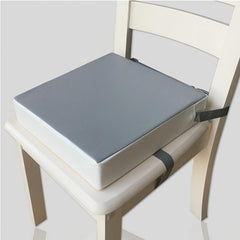 Waterproof Gray Booster Seat with Adjustable Safety Straps