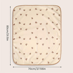Bear Newborn Baby Diaper Pad Washable And Reusable