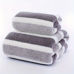 Coral Velvet Soft Towel Set for Home Gym Bathroom