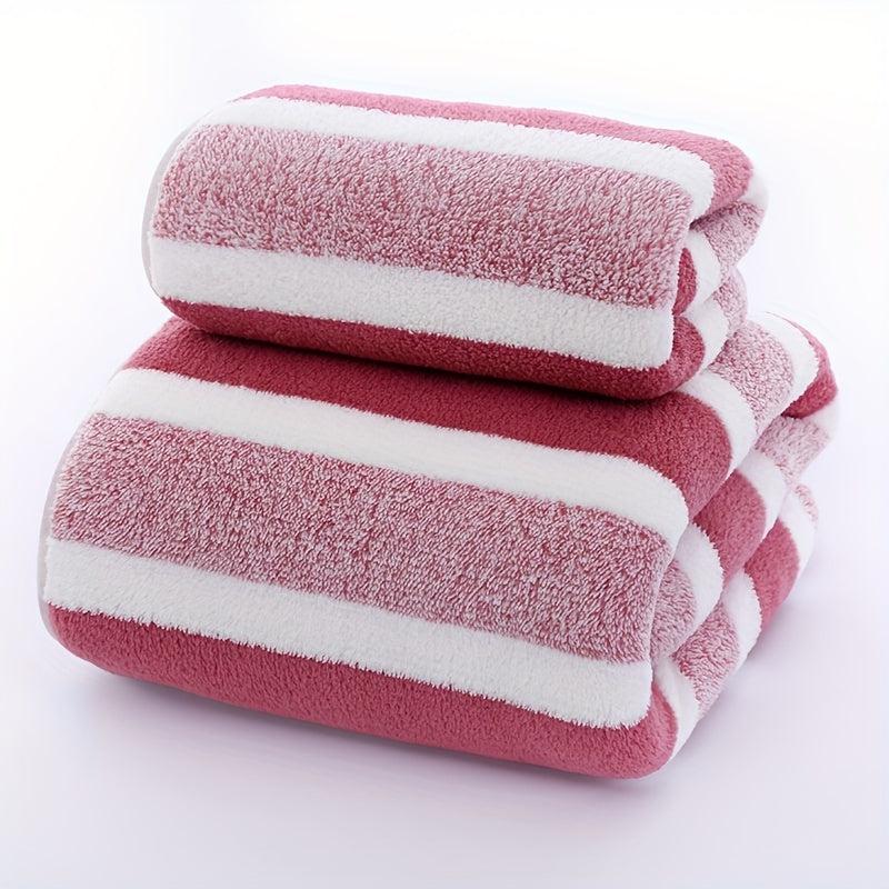 Coral Velvet Soft Towel Set for Home Gym Bathroom