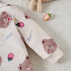 MOMMBABY Cozy Coral Fleece Cartoon Sleeping Bag for Kids