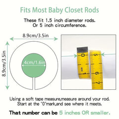 6pcs Plastic Nursery Closet Dividers Baby Clothes Organizer 0-24 Months