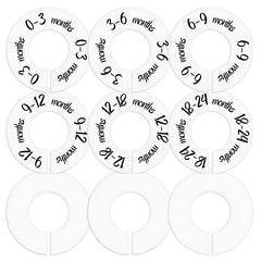 6pcs Plastic Nursery Closet Dividers Baby Clothes Organizer 0-24 Months