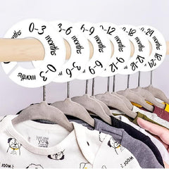 6pcs Plastic Nursery Closet Dividers Baby Clothes Organizer 0-24 Months