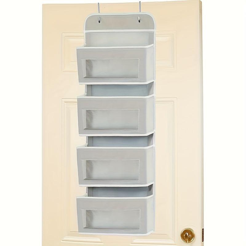 Door Hanging Cloth Storage Box 4 Shelves 4 Pockets