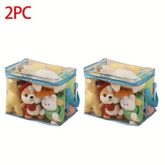 Large Plush Doll Storage Bag PVC Toy Box