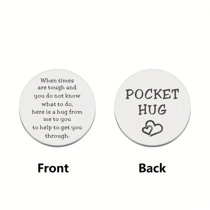 Pocket Hug Token Inspirational Anxiety Gift For Him