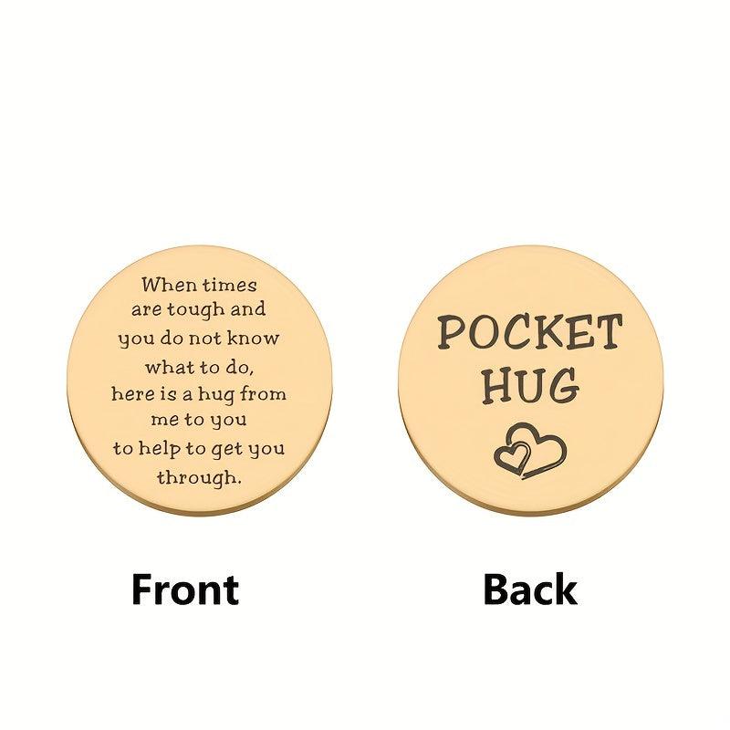 Pocket Hug Token Inspirational Anxiety Gift For Him