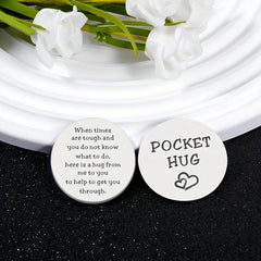 Pocket Hug Token Inspirational Anxiety Gift For Him