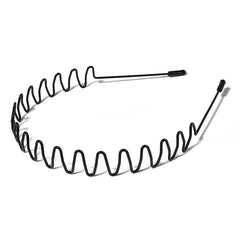 Wavy Headband Metal Hair Hoop Hair Accessories Unisex