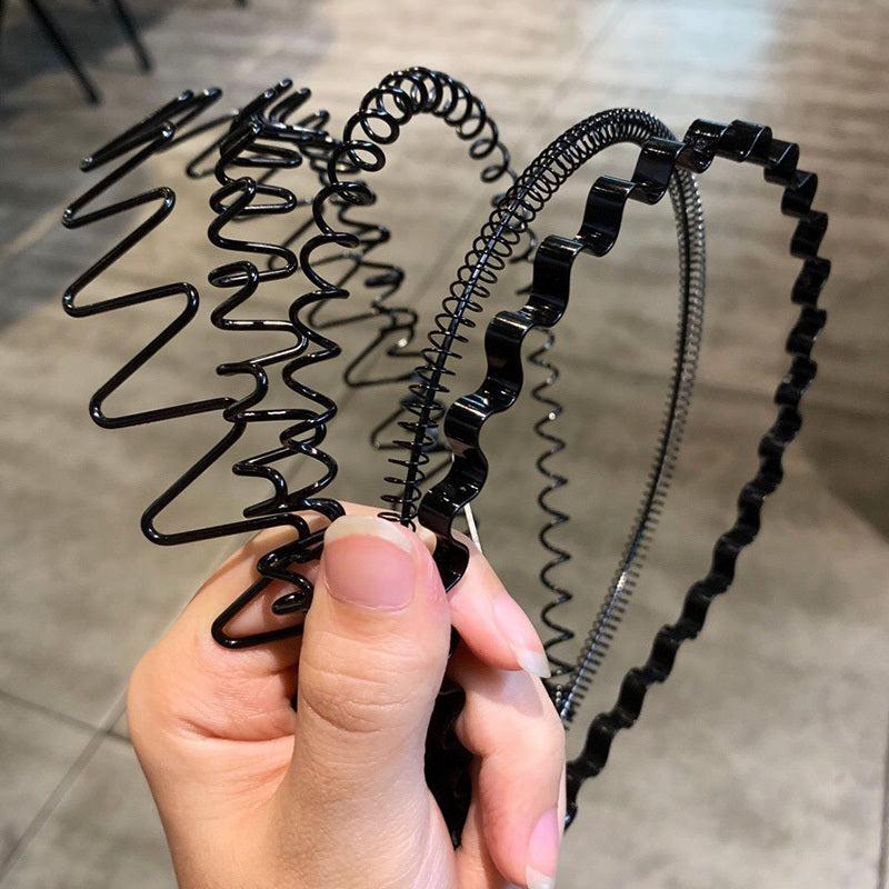 Wavy Headband Metal Hair Hoop Hair Accessories Unisex