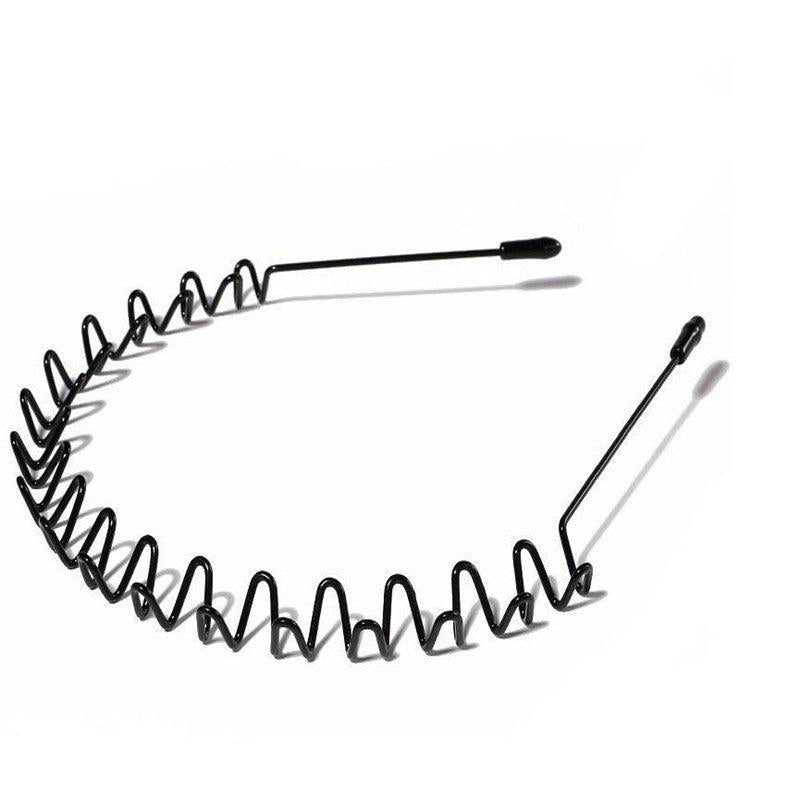 Wavy Headband Metal Hair Hoop Hair Accessories Unisex