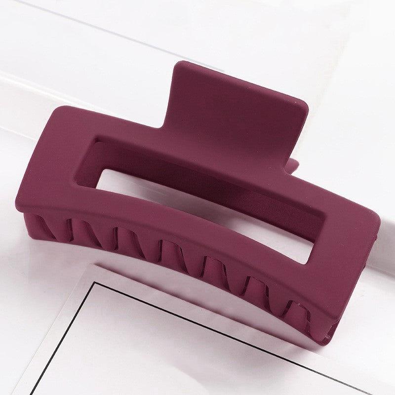 Multicolor Thick Acrylic Hair Clip Rectangle Resin Claw Clips