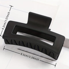 Multicolor Thick Acrylic Hair Clip Rectangle Resin Claw Clips