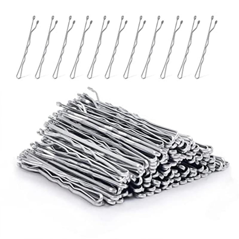 100pcs Blonde Bobby Pins Secure Hold Golden Hair Clips Women Girls