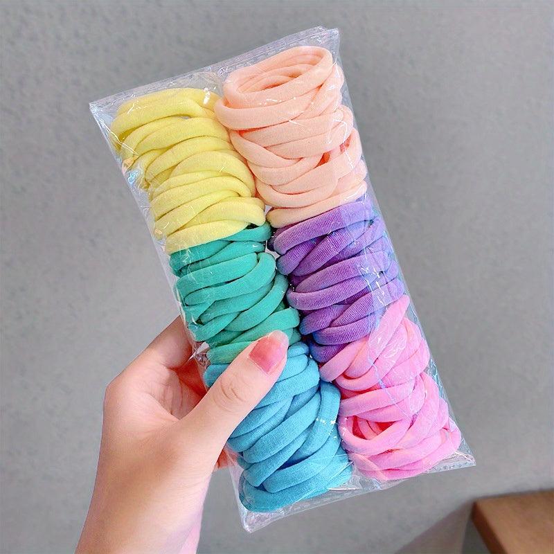 100pcs Hair Tie Rubber Band High Elastic Hair Tie Female Hair Rope