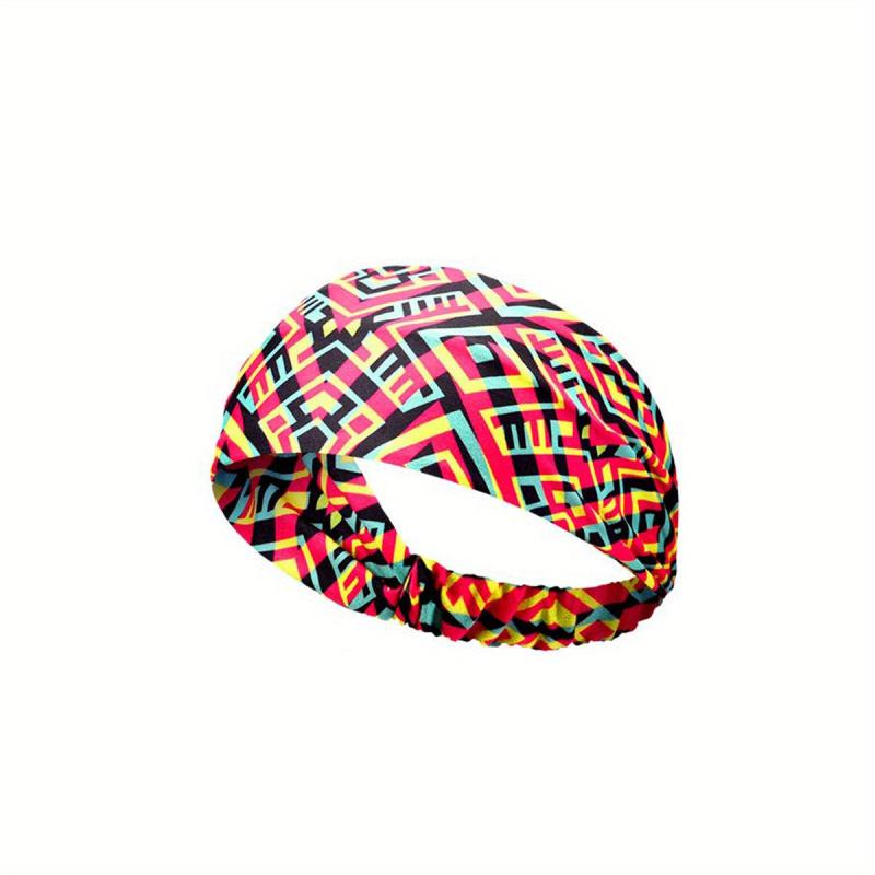 African Style Pattern Hair Band Stretch Boho Printed Headband