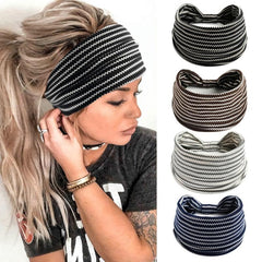 Yoga Elastic Hair Headband Ladies Running Non Slip Headband