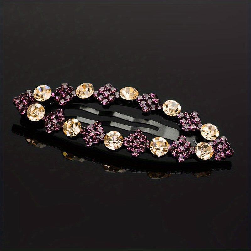 Crystal Rhinestone Hair Clip Barrette Hairpin Hair Accessories