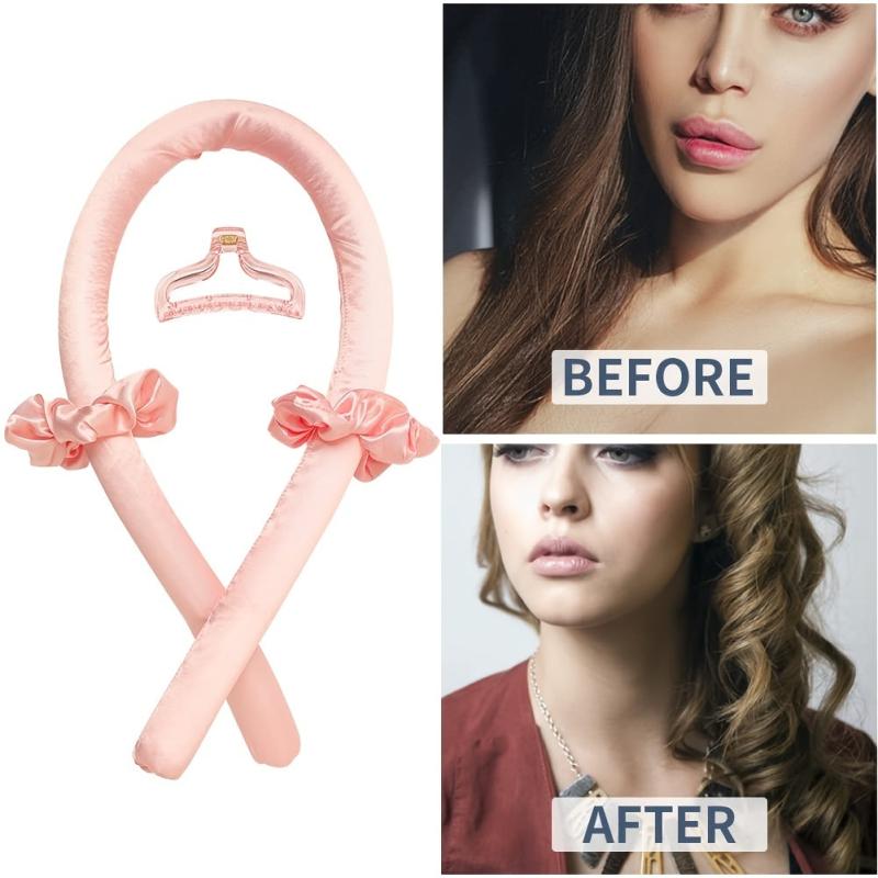 Satin Heatless Curling Set Hair Rollers Overnight