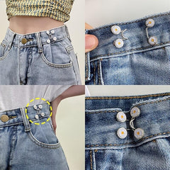 Waist Buckle Jeans Buttons No Sewing Adjustable Fasteners Clip Snap Tack Metal