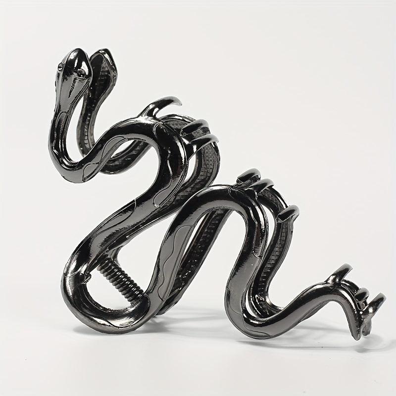 Alloy Snake Shaped Hair Claw Goth Punk Vintage Hair Clip