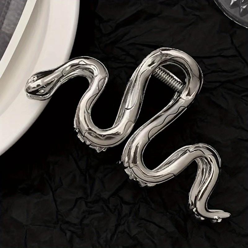 Alloy Snake Shaped Hair Claw Goth Punk Vintage Hair Clip