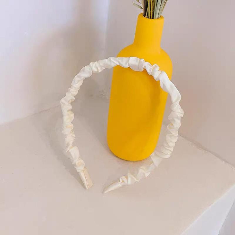 Pleated Fabric Hair Hoop Solid Headband Hair Accessories