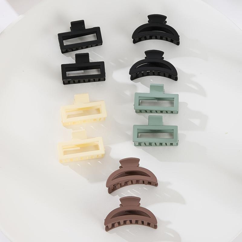 Matte Solid Hair Claw Clip Non Slip Strong Hold Grip Hair Jaw Clip