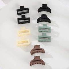 Matte Solid Hair Claw Clip Non Slip Strong Hold Grip Hair Jaw Clip