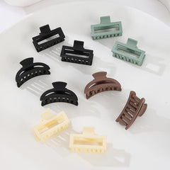 Matte Solid Hair Claw Clip Non Slip Strong Hold Grip Hair Jaw Clip