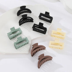 Matte Solid Hair Claw Clip Non Slip Strong Hold Grip Hair Jaw Clip
