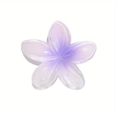 Flower Glossy Hair Claw Back Head Hair Clip