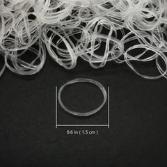 1000pcs Clear Elastic Hair Rubber Bands Small Stretch Hair Bands