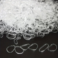 1000pcs Clear Elastic Hair Rubber Bands Small Stretch Hair Bands