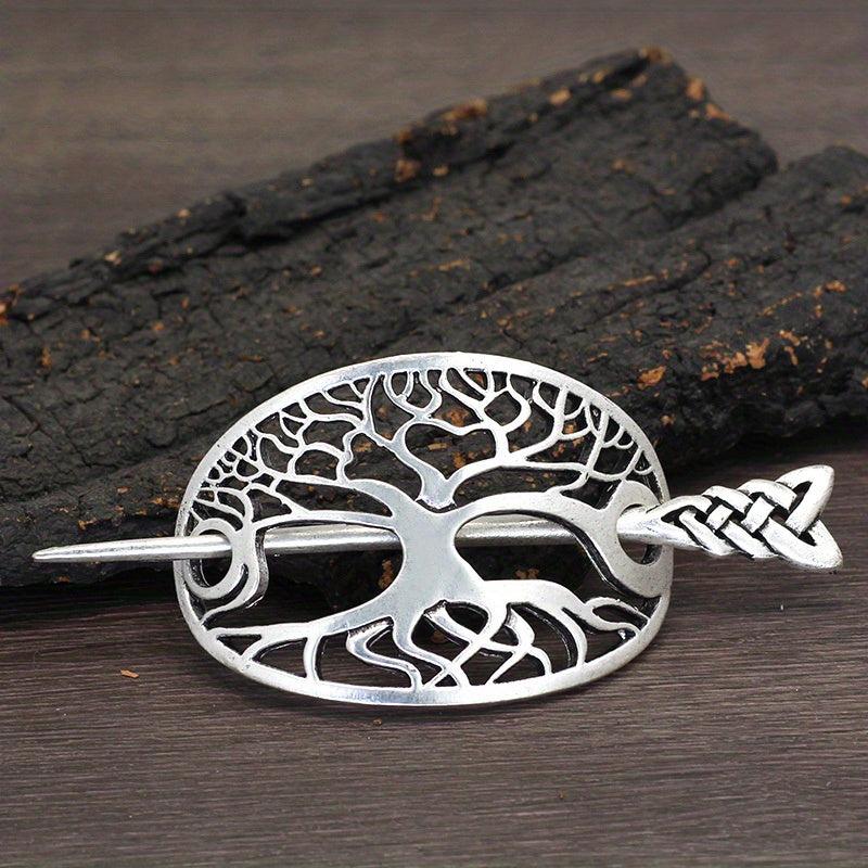 Viking Celtic Crown Hairpin Hair Accessories Silvery Irish Long Hair Decorative