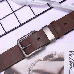 Men Plain Belt With Hole Punch