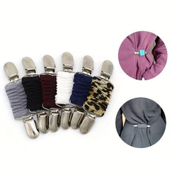 Elastic Clothes Clip Brooch Pins Sweater Shawl Cape Pins Decoration