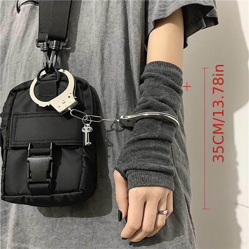 Y2K Striped Knitted Fingerless Gloves