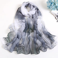 Women's Georgette Yarn Scarf for Spring Sun Protection