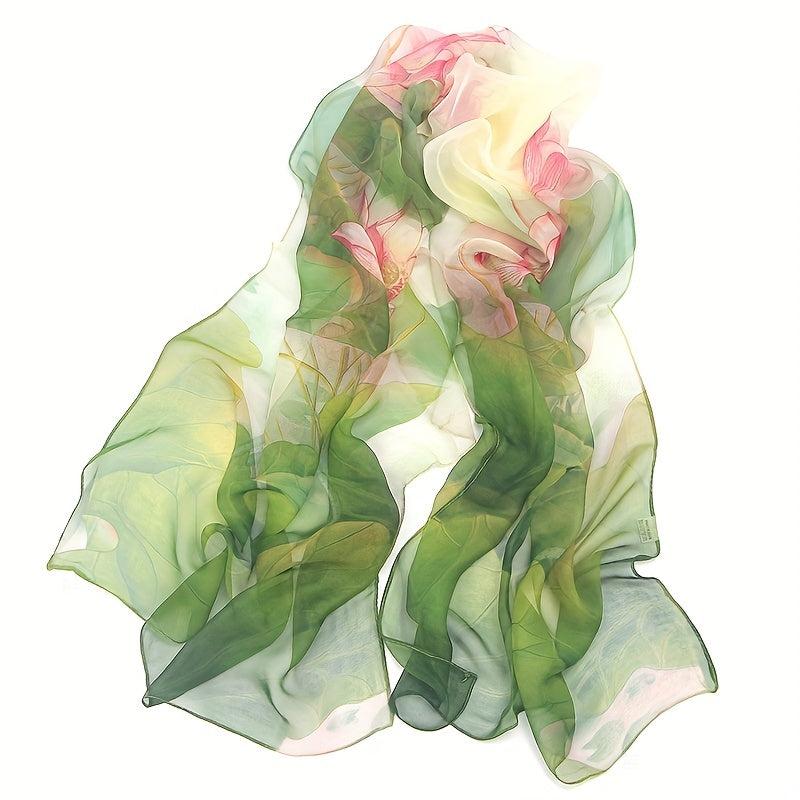 Women's Georgette Yarn Scarf for Spring Sun Protection