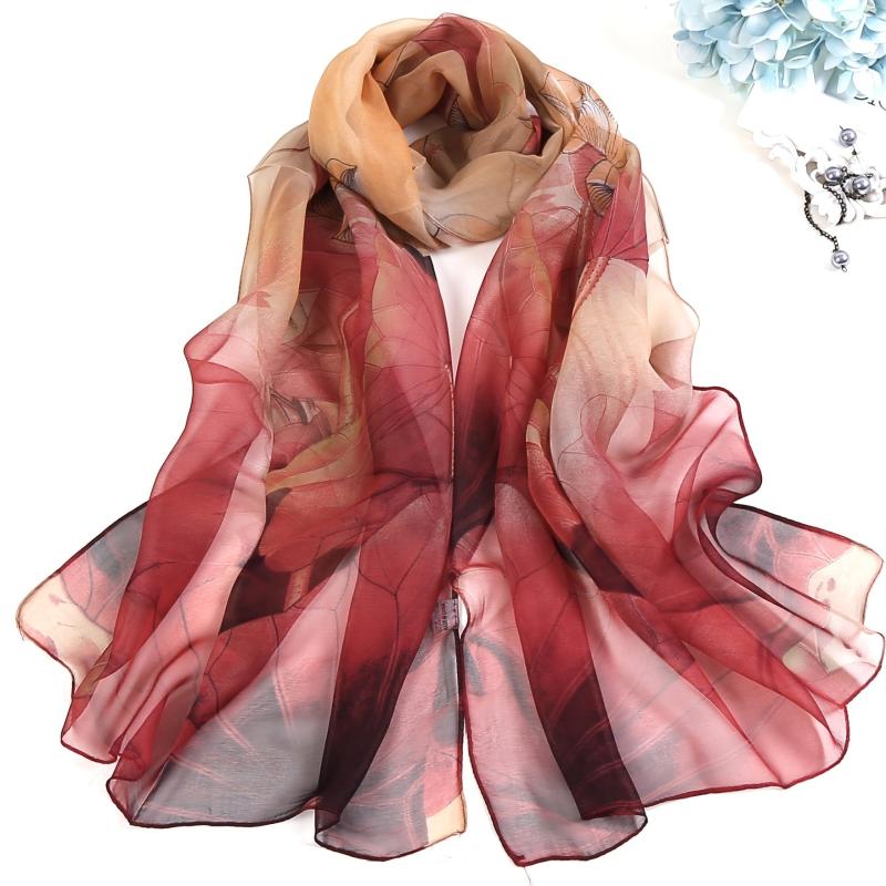Women's Georgette Yarn Scarf for Spring Sun Protection