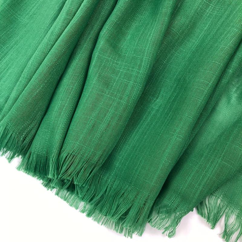 Solid Tassel Scarf Hijab Warm Shawl Women Windproof Head Wrap Beach Towel