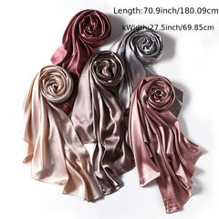 Satin Bandana Glitter Scarf Lightweight Square Headscarf