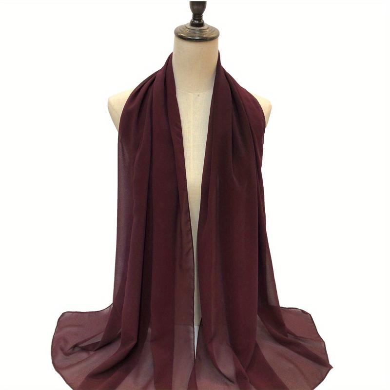 Chiffon Print Scarf Casual Shawl Windproof Turban Sunscreen Head Wrap