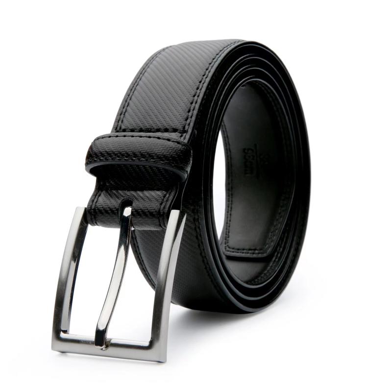 Men's Leather Dress Belt & Casual Belts With Single Prong Buckle