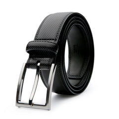 Men's Leather Dress Belt & Casual Belts With Single Prong Buckle