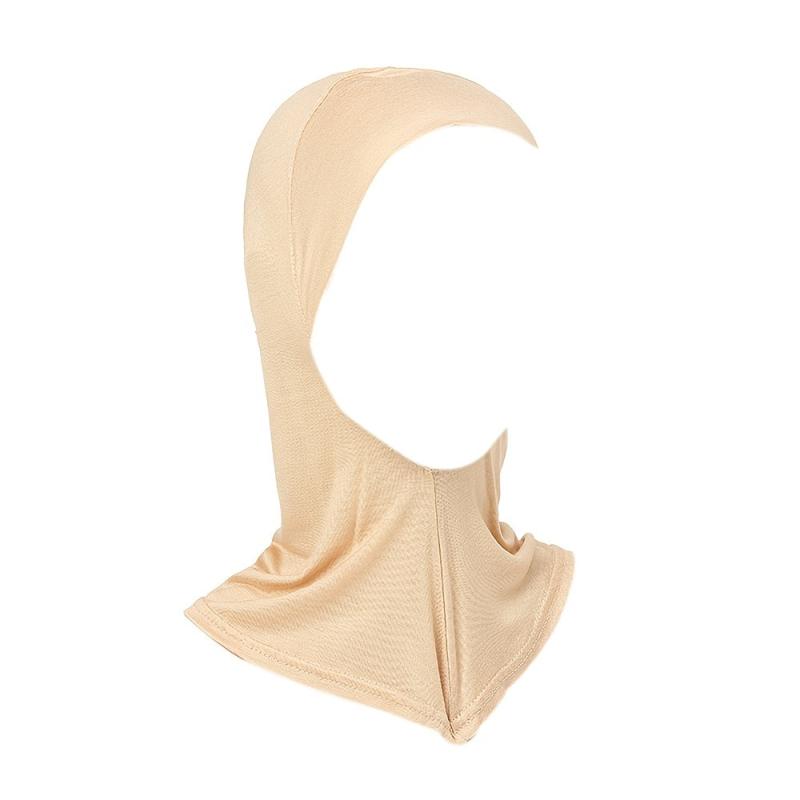 Solid Head Scarf Inner Bonnet Headwear For Women